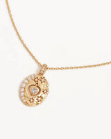 By Charlotte Love You to the Moon and Back Necklace - 18k Gold Vermeil