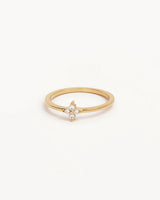 By Charlotte Crystal Bloom Ring - 18k Gold Vermeil