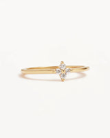 By Charlotte Crystal Bloom Ring - 18k Gold Vermeil