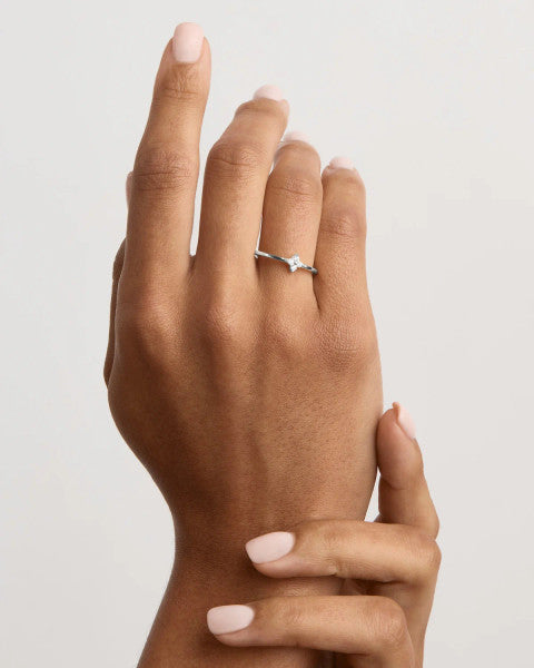 By Charlotte Crystal Bloom Ring - Sterling Silver
