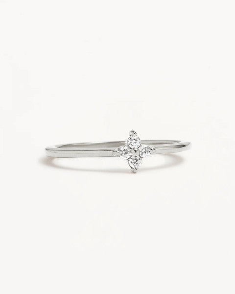 By Charlotte Crystal Bloom Ring - Sterling Silver