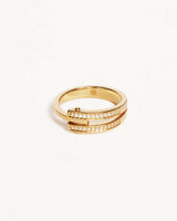 By Charlotte Gold Connect Deeply Ring - 18k Gold Vermeil