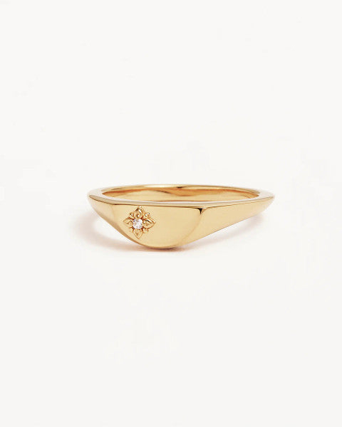 By Charlotte Lotus Ring - 18k Gold Vermeil