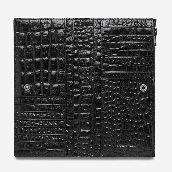 Status Anxiety In The Beginning - Black Croc Emboss